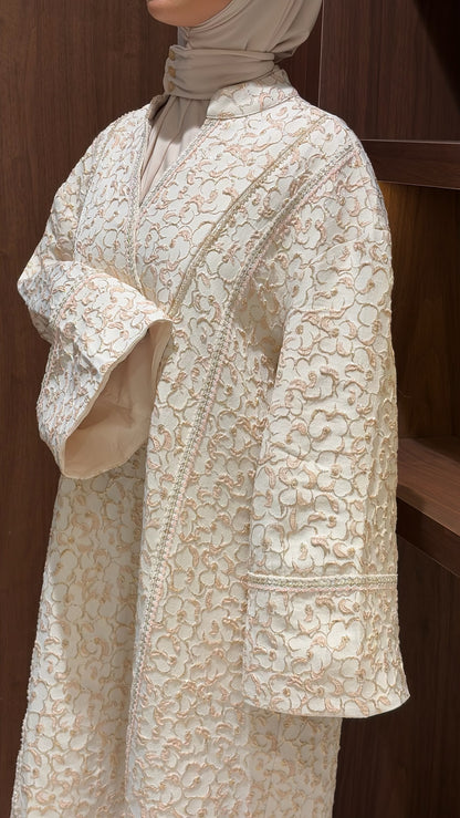 Robe Brocart florale - robe longue modeste