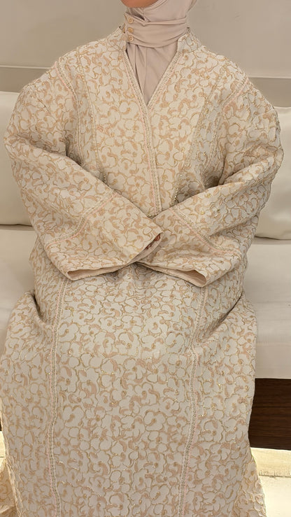 Robe Brocart florale - robe longue modeste