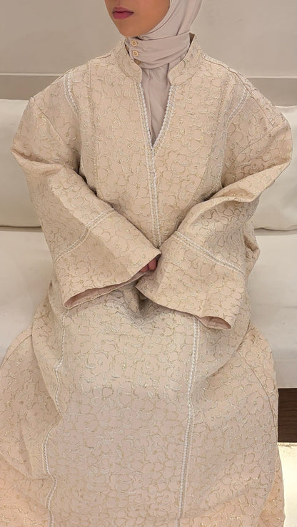 Robe Brocart florale - robe longue modeste