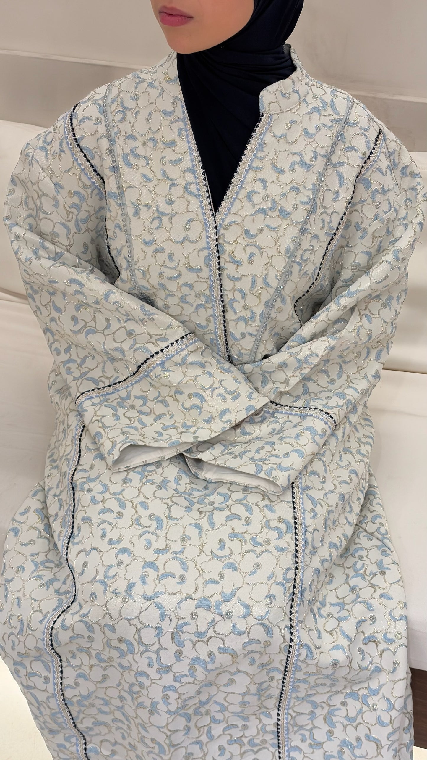 Robe Brocart florale - robe longue modeste