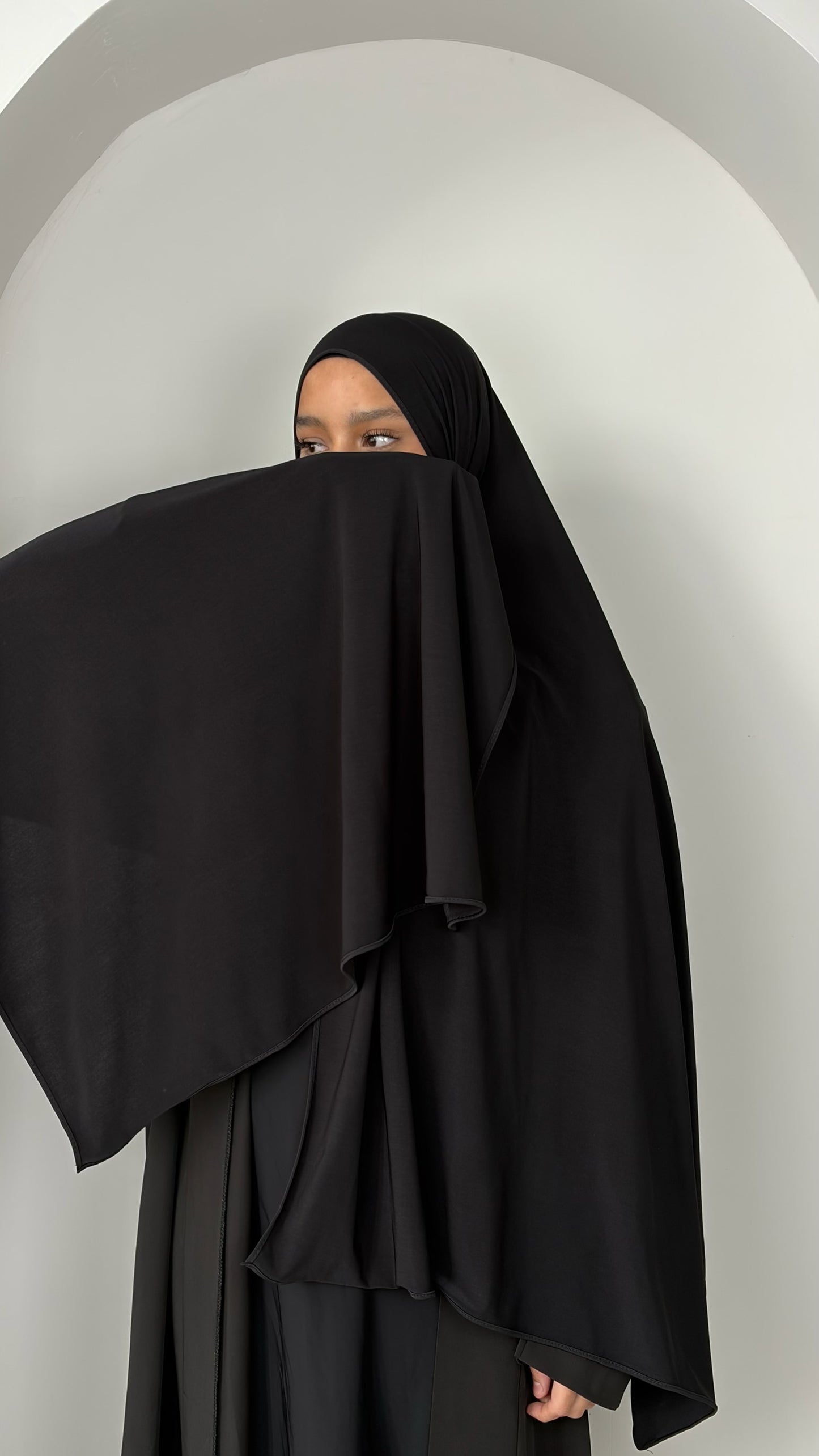 Hijab en jersey premium opaque - voile doux et extensible