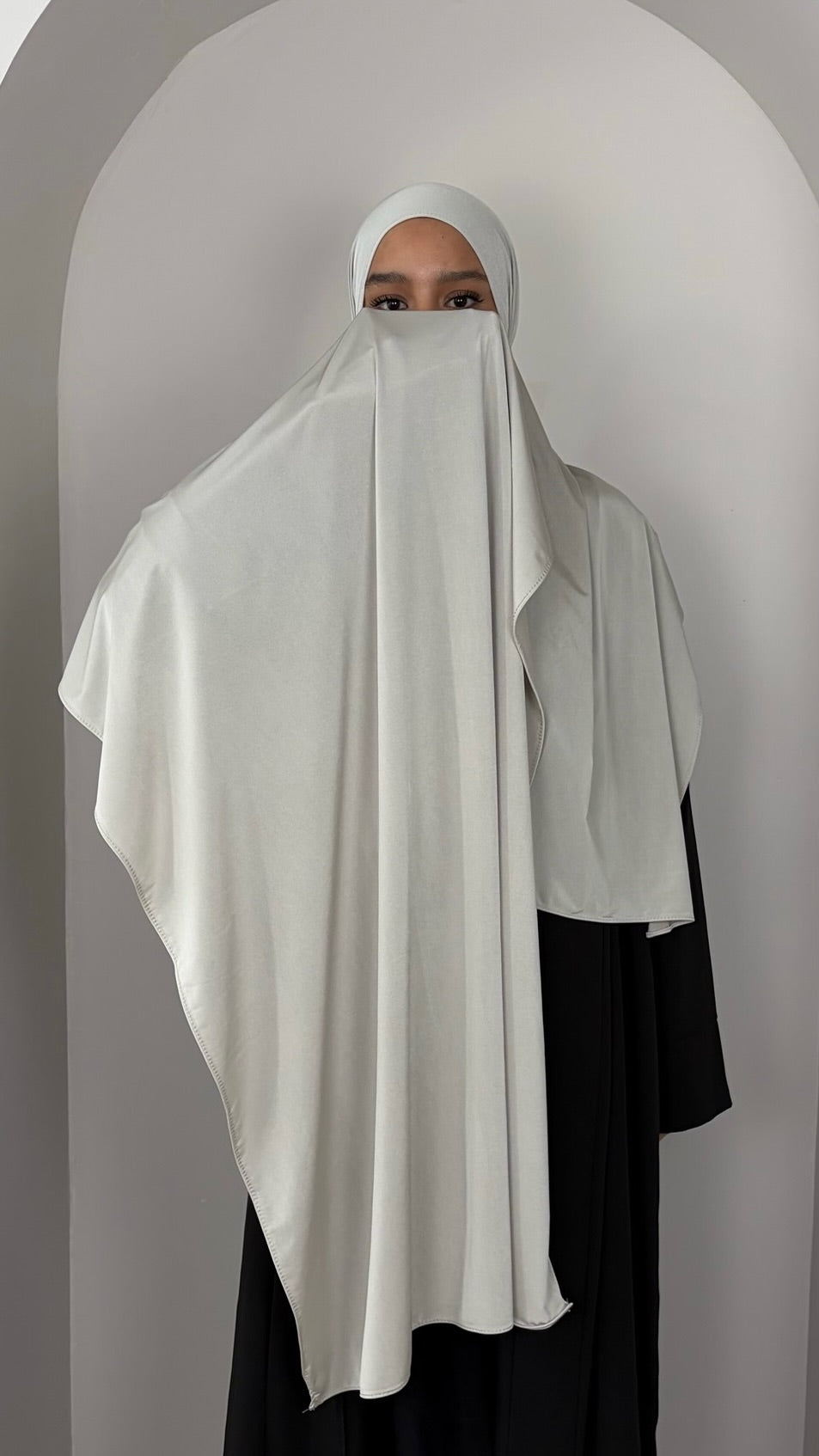 Hijab en jersey premium satiné – Opaque, effet brillant