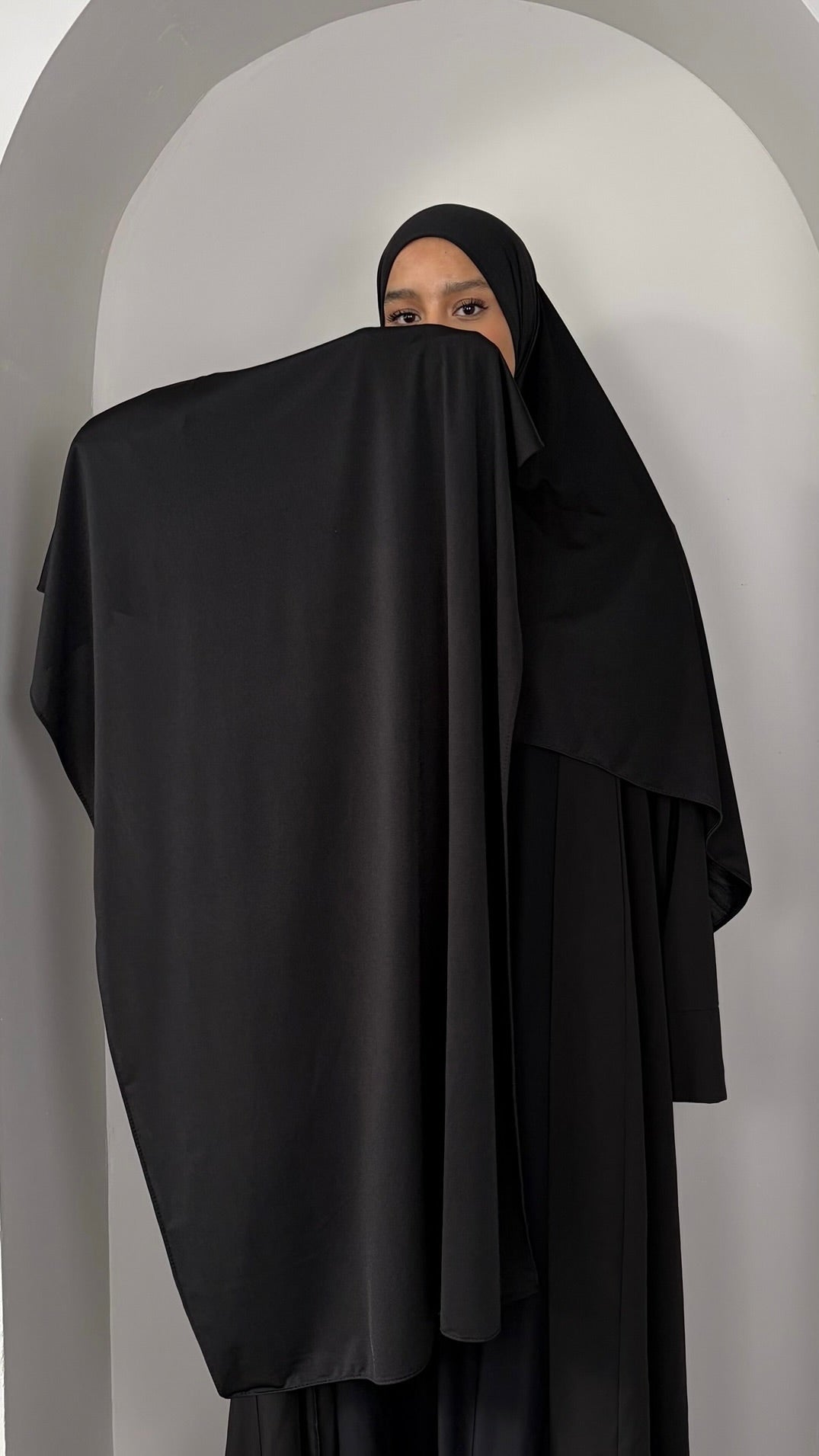 Hijab en jersey premium satiné – Opaque, effet brillant