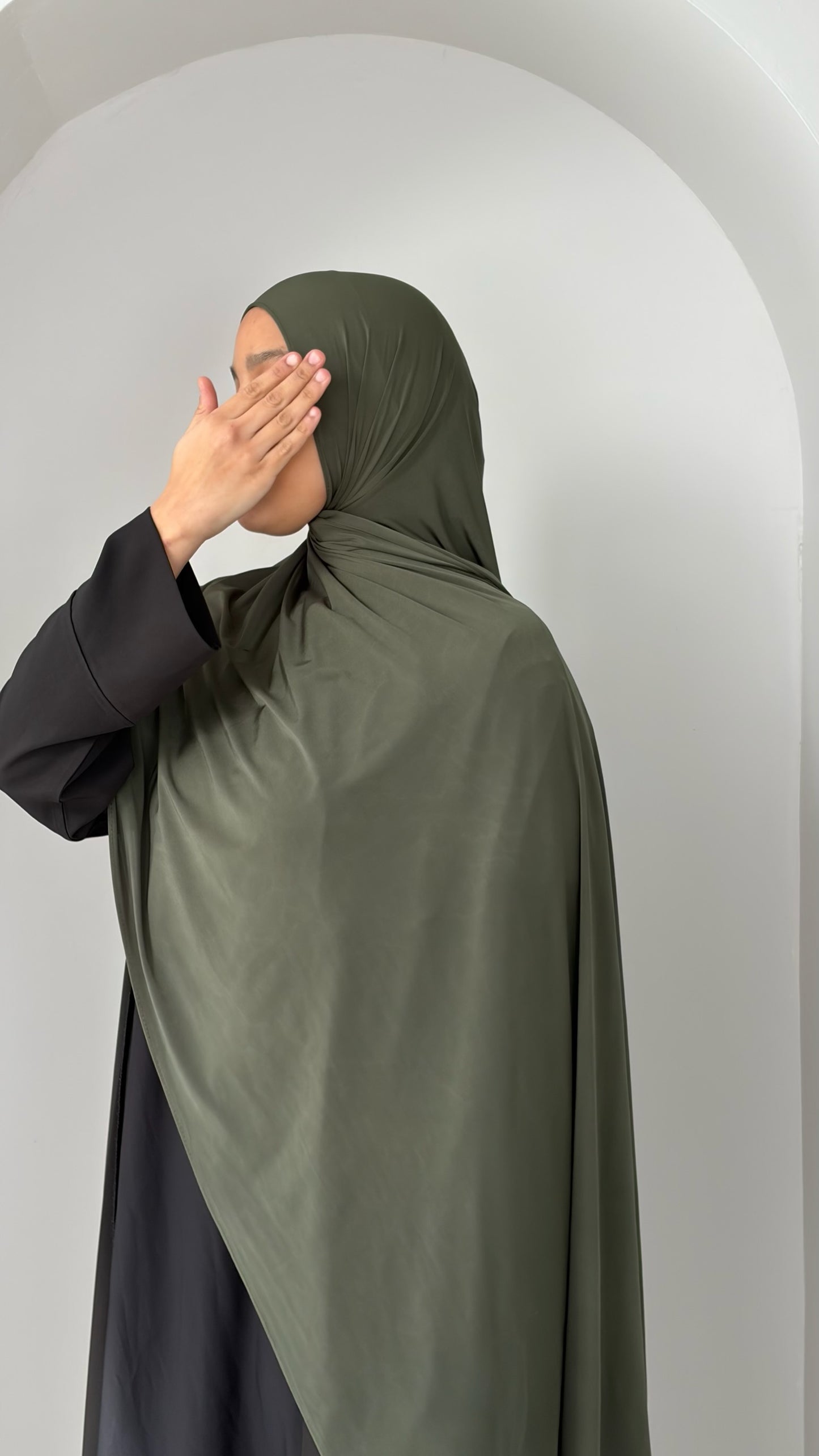Hijab en jersey liquide premium - Voile fluide, léger et respirant