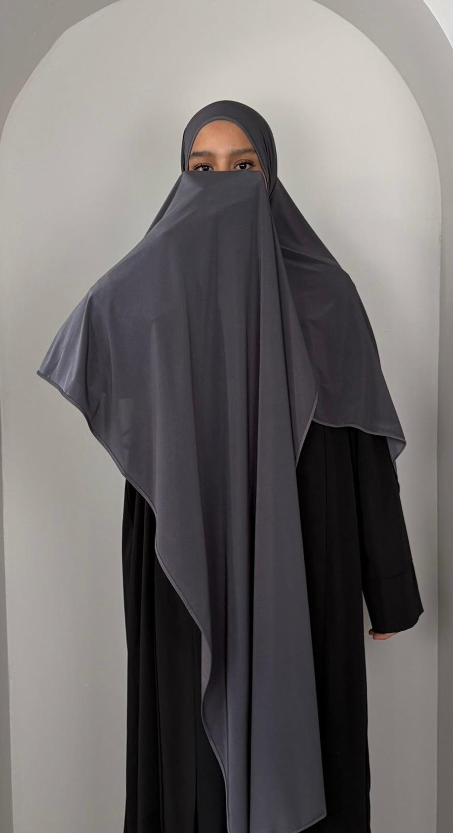 Hijab en jersey premium satiné – Opaque, effet brillant