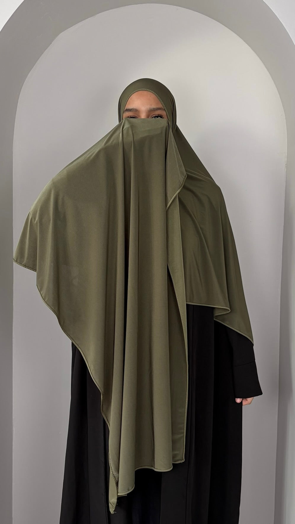 Hijab en jersey premium satiné – Opaque, effet brillant